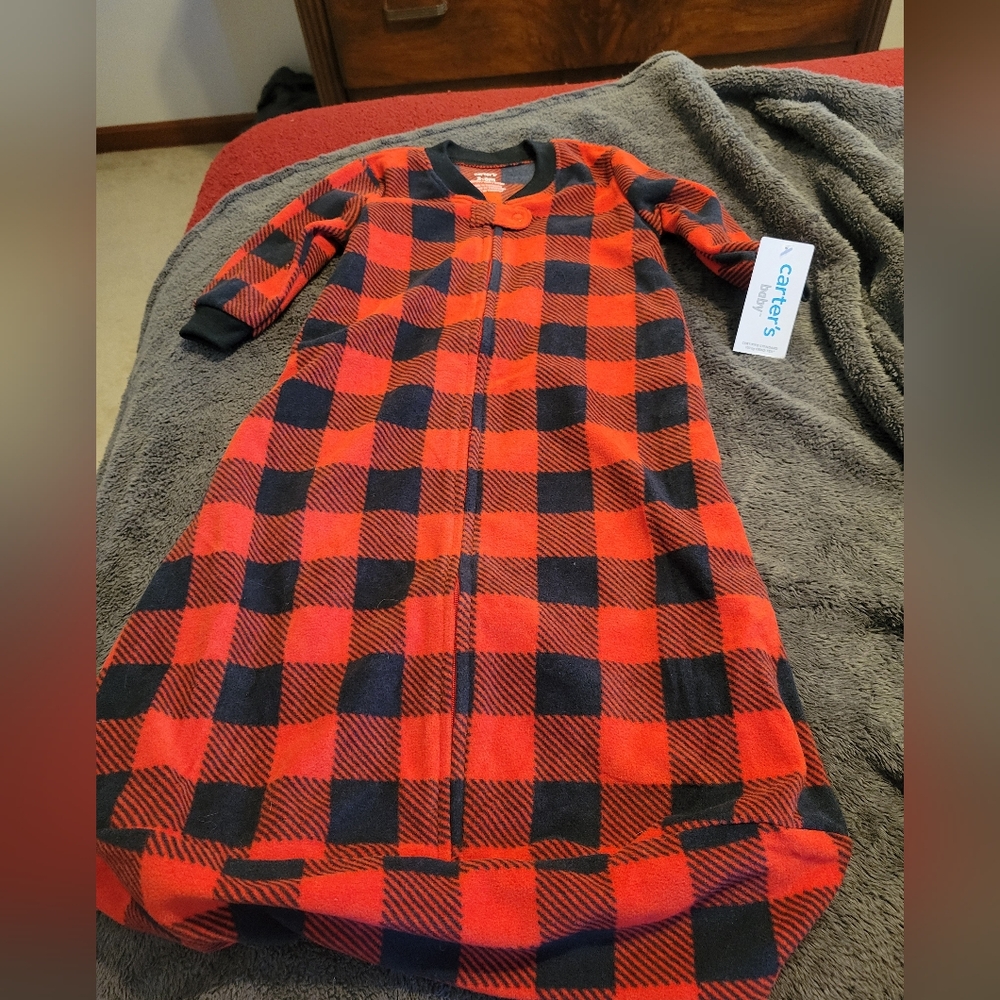 Flannel baby sleeper